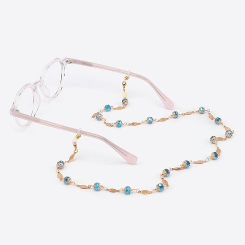 10 Pieces Eyeglass Glasses Chains, Elegant Eyewear Retainer, Beaded Eyeglass Strap Holder, lanyard for Women, Stylish Sunglass Reading Eyeglass Chains,RN43043